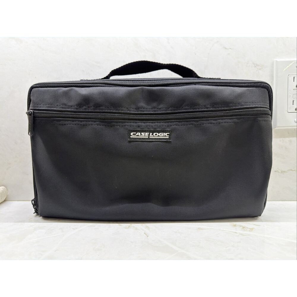 Vintage Case Logic 30 Cassette Tape Nylon Soft Sided Storage Carrying Case Black